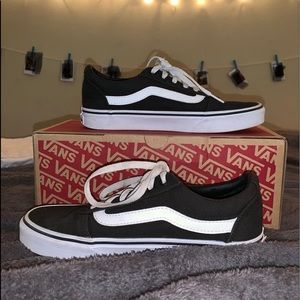 Black and white vans